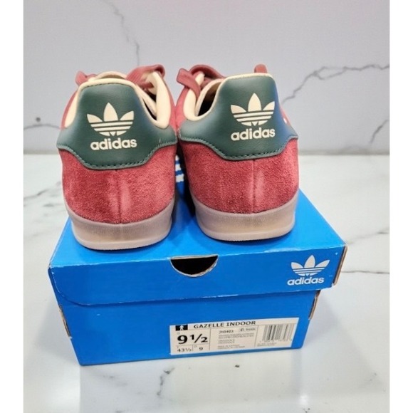 Excellent Condition Adidas Gazelle Indoor Shadow Red Green Men's Size 9.5 - Picture 5 of 8